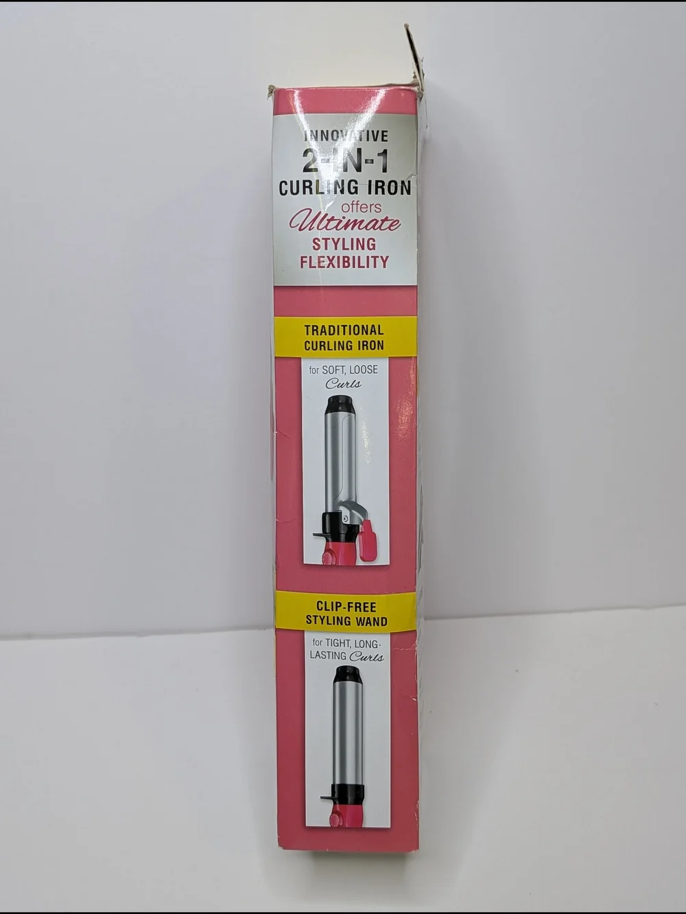 Remington 2-in-1 Curling Iron in Pink C15238CL 1 1/2